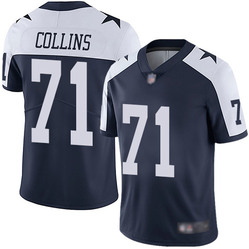 Men Dallas Cowboys Limited Navy Blue La el Collins Alternate 71 Vapor Untouchable Throwback NFL Jersey